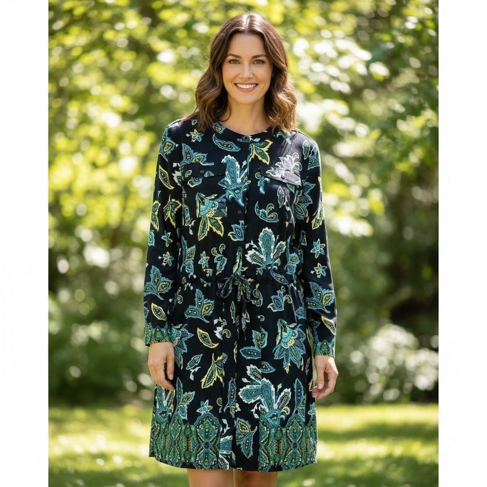 Liz Claiborne Plus Size Paisley Shirt/Dress 2X